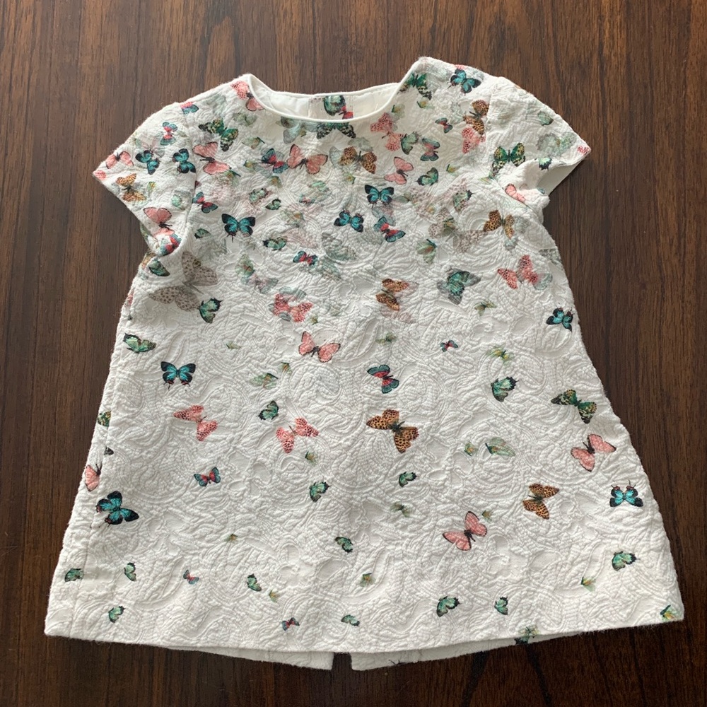 Zara butterflies baby dress
